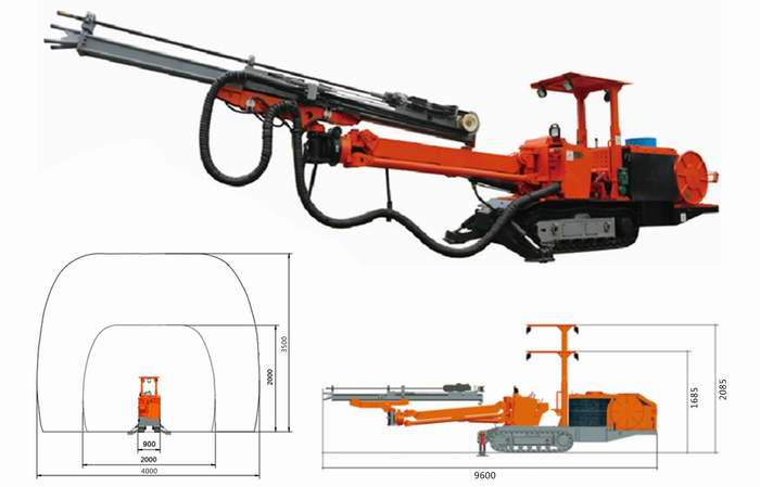 調（diào）整大小 CMJ1-15煤礦用液壓單臂掘（jué）進鑽車